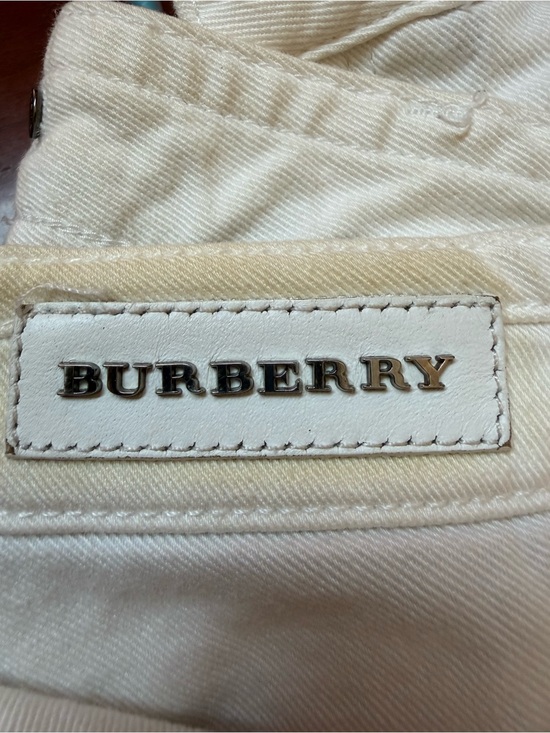Burberry Denim - Burberry London Culham  27R white skinny mid-rise